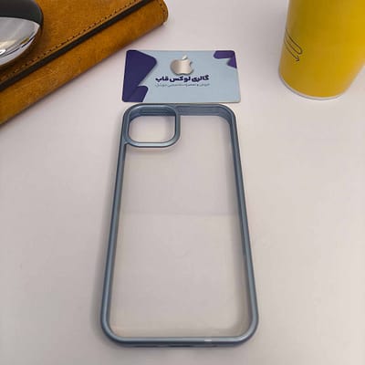 کاور پشت شفاف دور رنگی آیفون